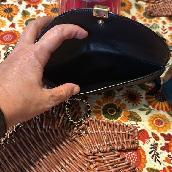 Chloe black double flap wallet on a chain - Picture 4 of 7